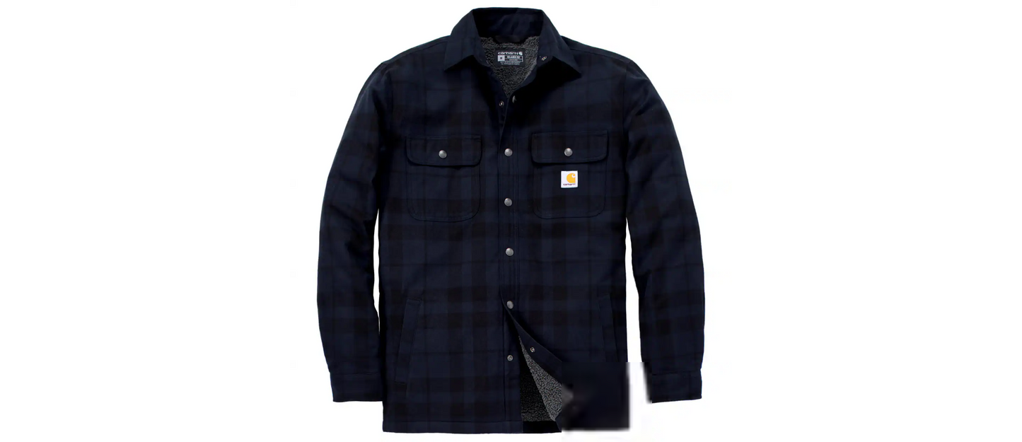 Carhartt Relaxed Fit Flannel Sherpa-Lined Shirt Jacket Men's