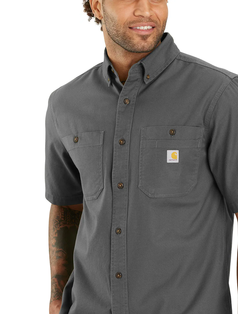 Carhartt Rugged Flex Relaxed Fit Midweight Canvas Short-Sleeve Shirt Men's