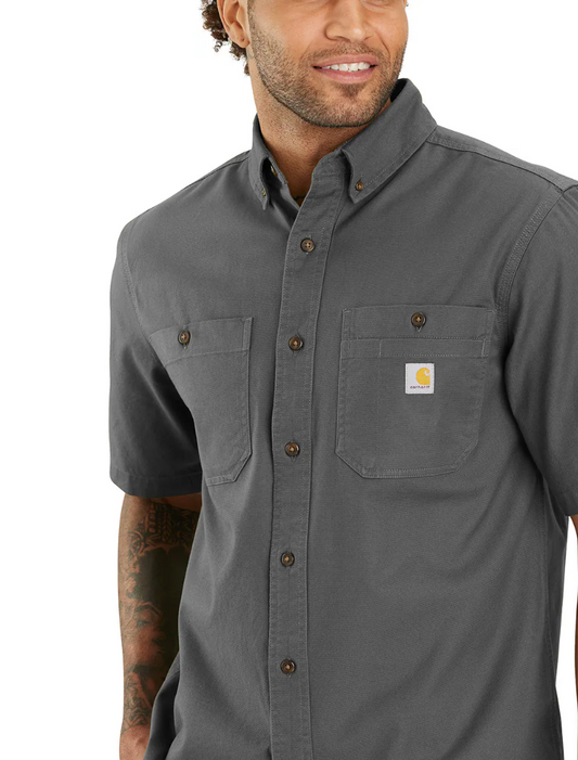 Carhartt Rugged Flex Relaxed Fit Midweight Canvas Short-Sleeve Shirt Men's