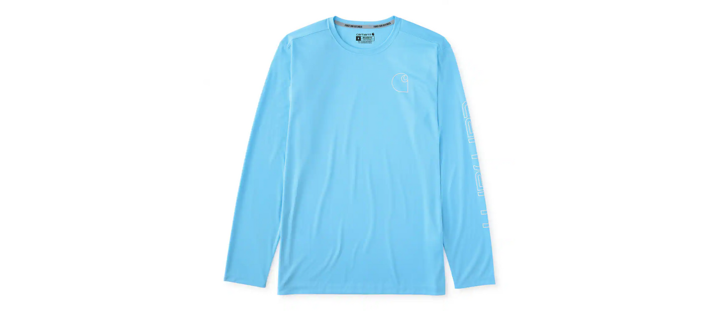 Carhartt Force Sun Defender Lightweight Long-Sleeve Logo Graphic T-Shirt