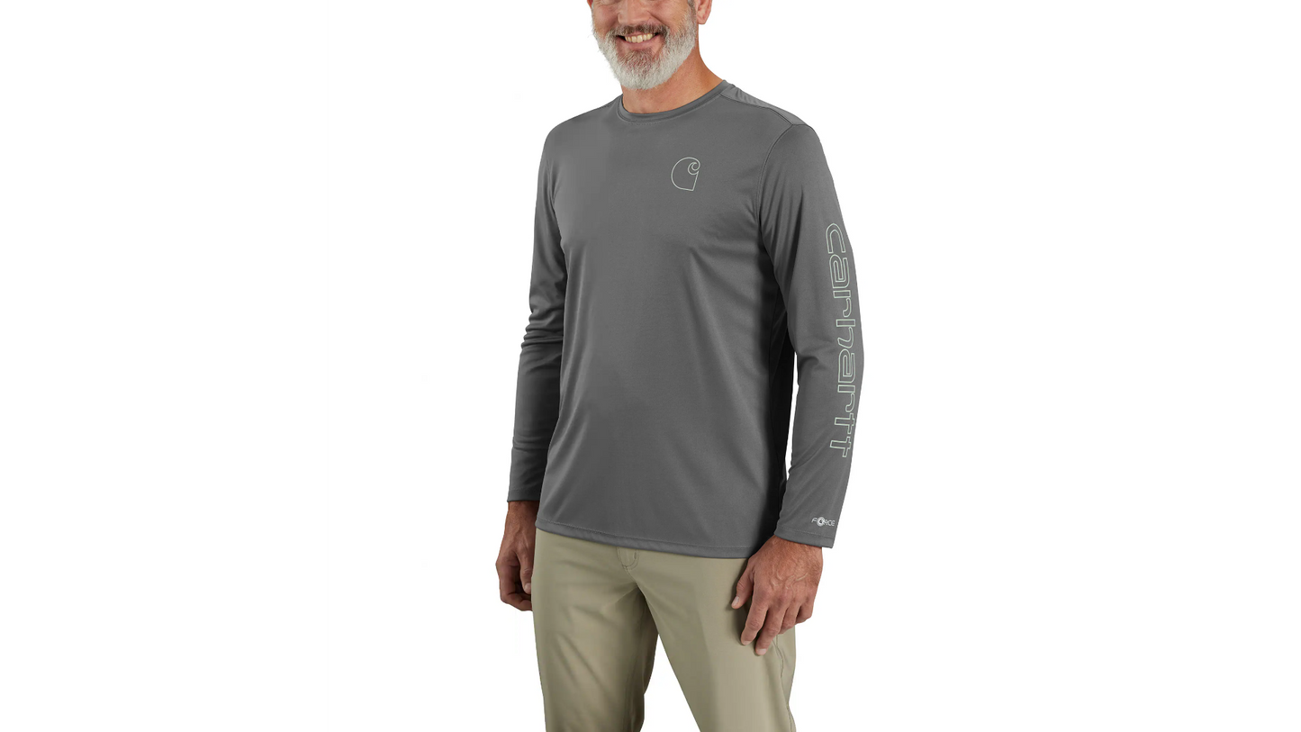 Carhartt Force Sun Defender Lightweight Long-Sleeve Logo Graphic T-Shirt