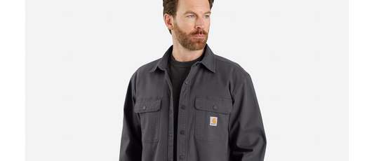 Carhartt Rugged Flex Relaxed Fit Canvas Fleece-Lined Shirt Jacket Men's