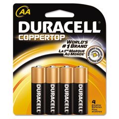 Duracell DURMN1500B4Z AA Coppertop Alkaline Battery