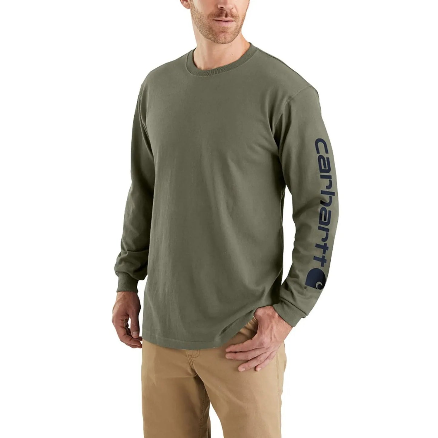 Carhartt Men's Graphic Logo Long Sleeve T-Shirt