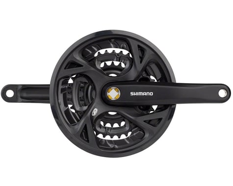 Shimano FC-M371 Crank Set with Chainguard - 3x9-speed - 48-36-26 - Black
