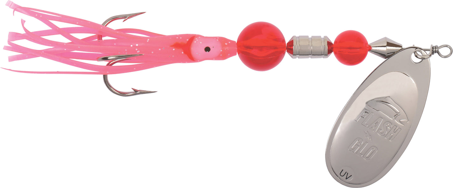 XXB Yakima Bait Flash Glo UV Casting Squid Spinner 7