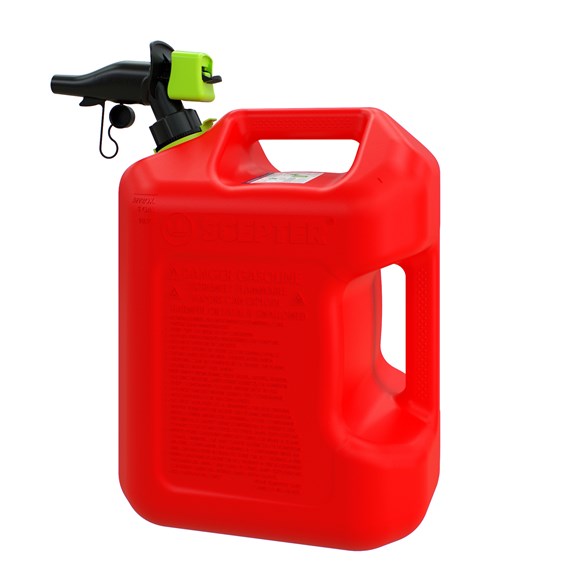 Scepter 5 Gallon Smart Control Dual Handle Gas Can Fscg571W Red Fuel Container