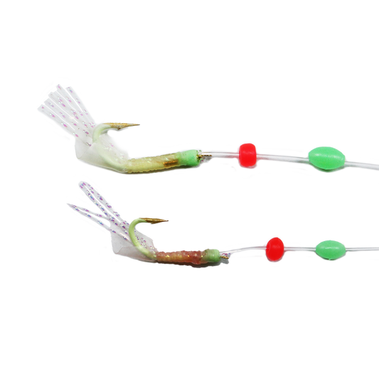Ahi USA Glow Hook Speckled Shrimp Sabiki SB-402GH
