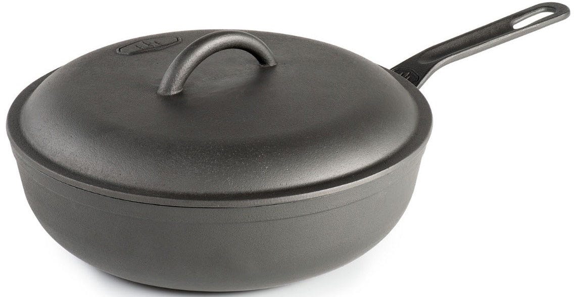 Guidecast Deep Cast Iron Skillet