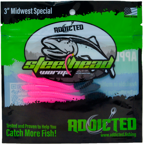 Addicted Fishing Brooks Worms - 3" Midwest Special