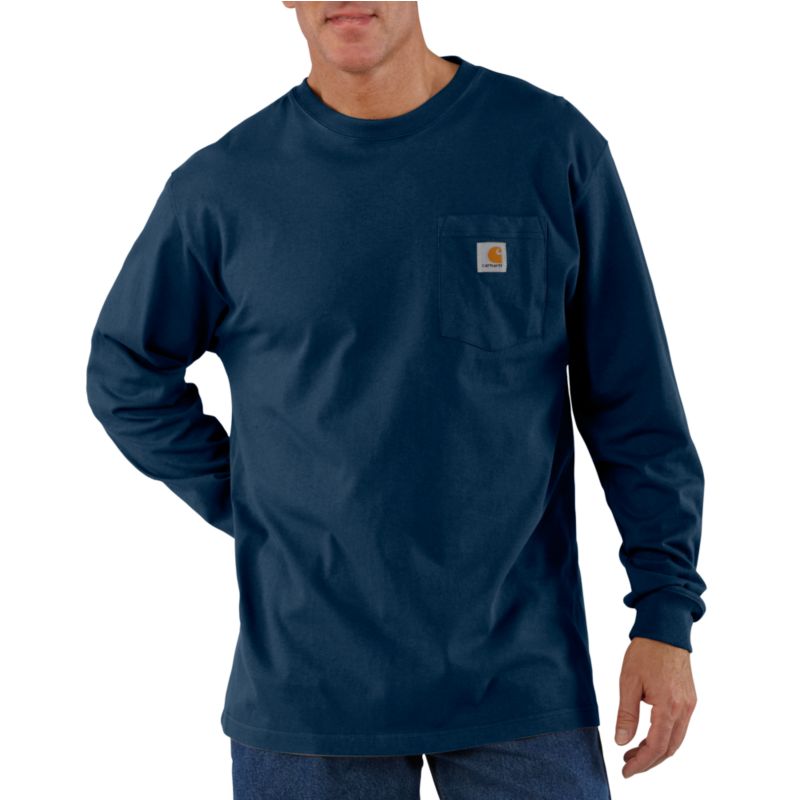 Carhartt Men's Loose Fit Heavyweight Long-Sleeve Pocket T-Shirt