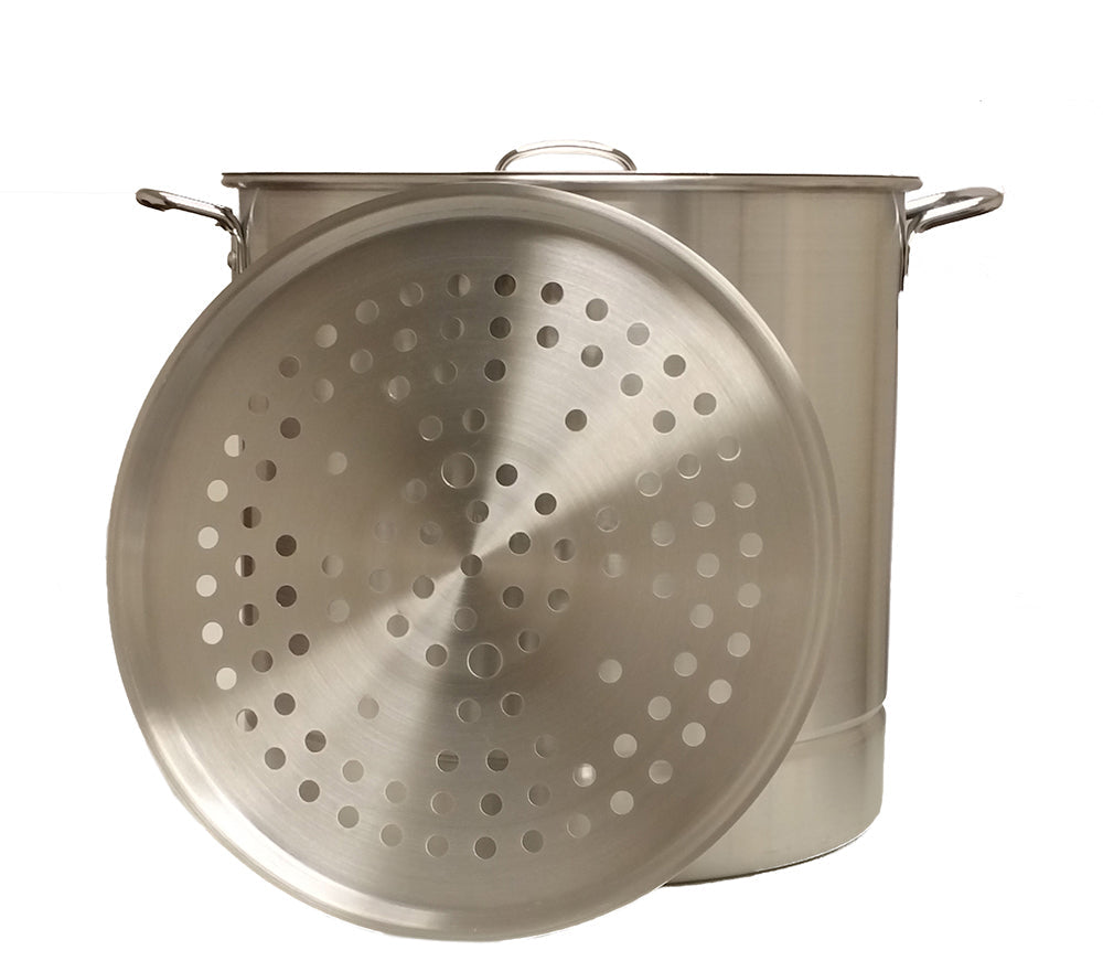 King Kooker 40 Quart Heavy Duty Aluminum Pot & Steamer Plates