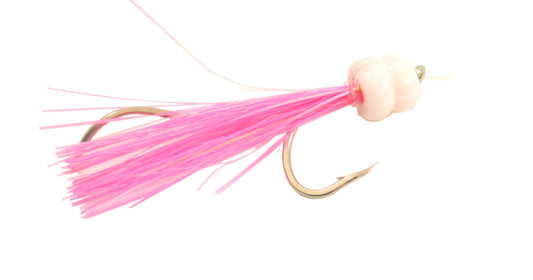Shasta Tackle Salmon Koke-A Nut Glow Pink & Silver 4/0