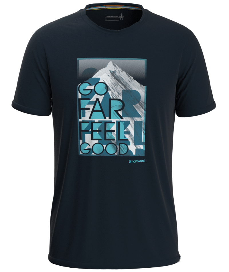 Smartwool Men's Merino Sport Go Far Feel Good Summit Short Sleeve Graphic Tee