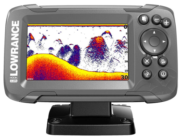 Lowrance HOOK²-4x Fishfinder with Bullet Skimmer Transducer