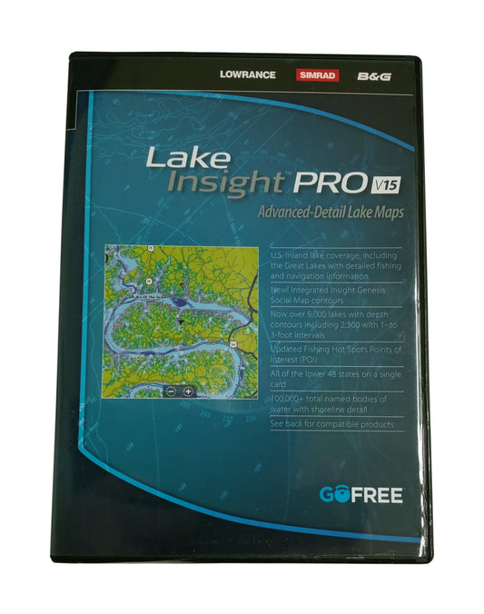 Lowrance Lake Insight PRO V15 Advanced-Detail Lake Maps