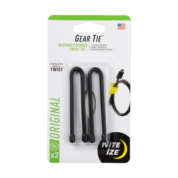 Nite Ize Gear Tie Reusable Rubber Twist Tie