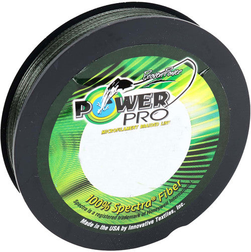 PowerPro Braided Spectra Fiber Fishing Line Moss Green 150LB 300 Yds ...
