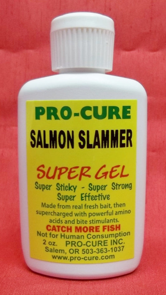 Pro-Cure Salmon Slammer Super Gel High Performance 2 Oz Bait Scents & Uv Flash