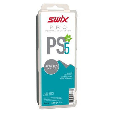 Swix PS5 Turquoise Ski Glide Wax - 180g