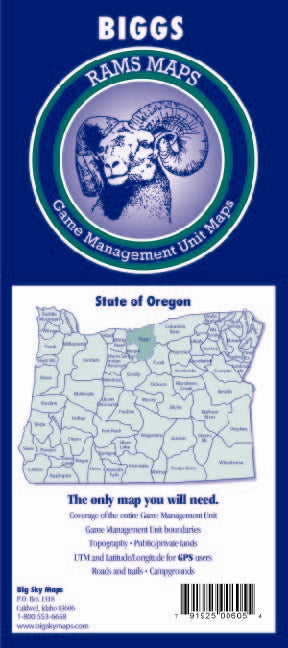 Rams Oregon Game Management Unit Maps