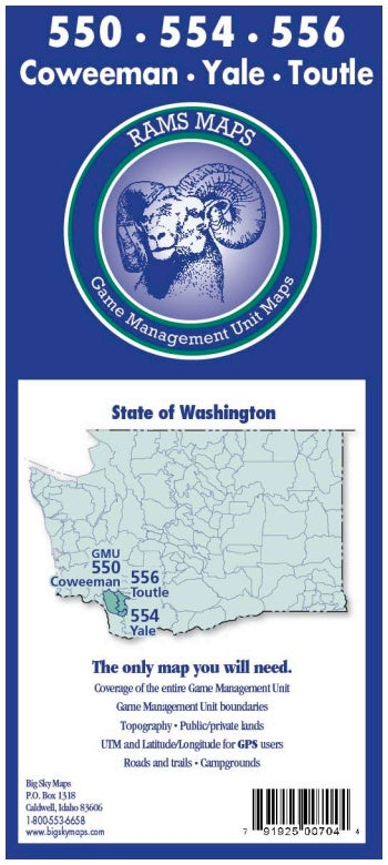 Minam Rams Map Rams Washington Game Management Unit Map – Rams | OmcGear