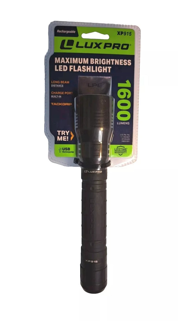 Luxpro Maximum Brightness LED Flashlight 1600 Lumens