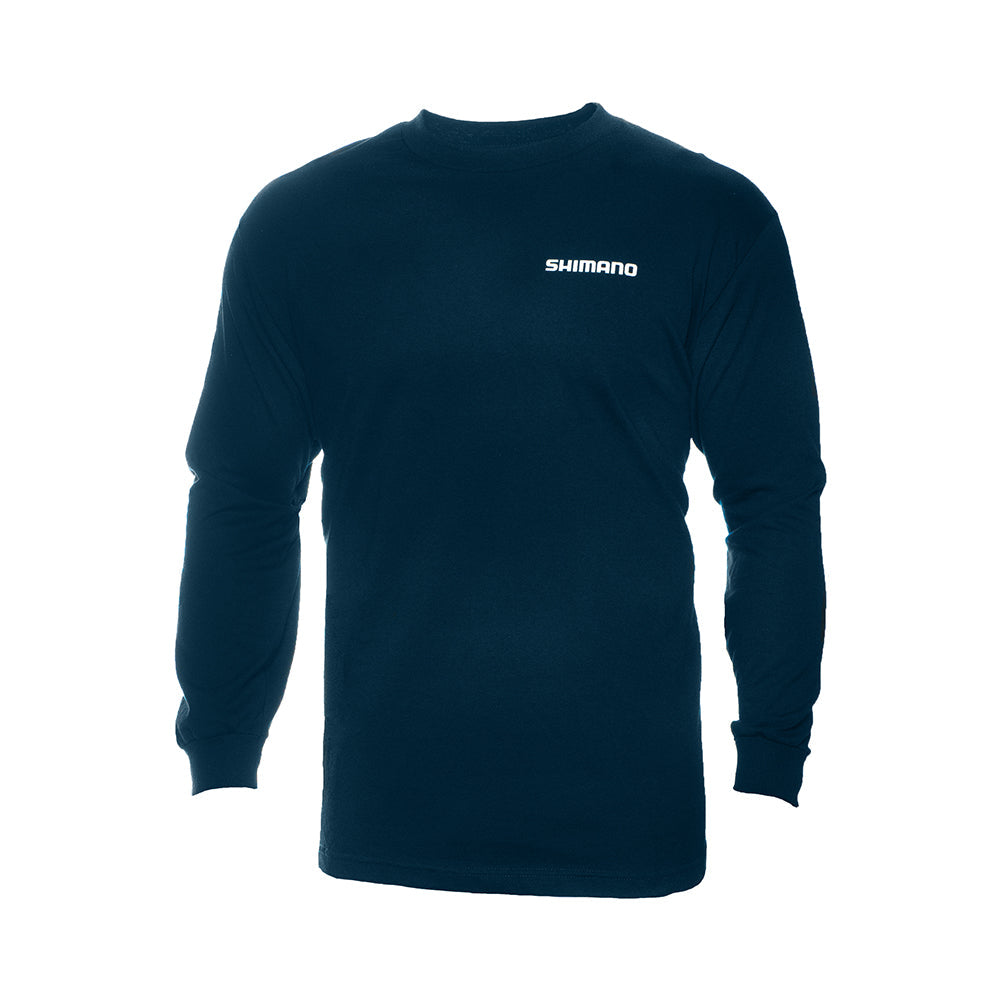 Shimano Logo Long Sleeve Crew Neck T-Shirt