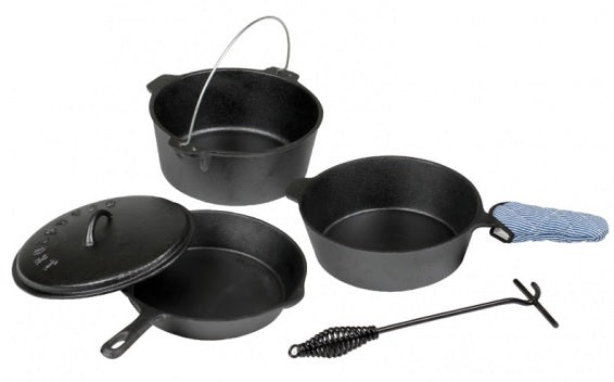 Stansport Pre Seasoned Cast Iron Cook Set