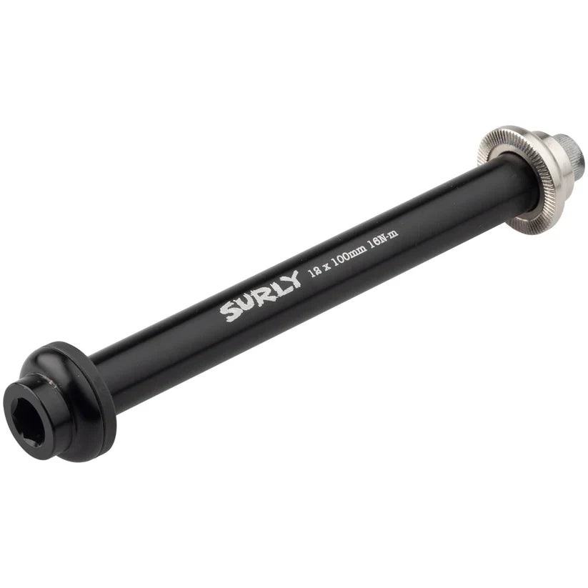 Surly Front Thru-Axle - 12x100 mm, Chromoly, Black
