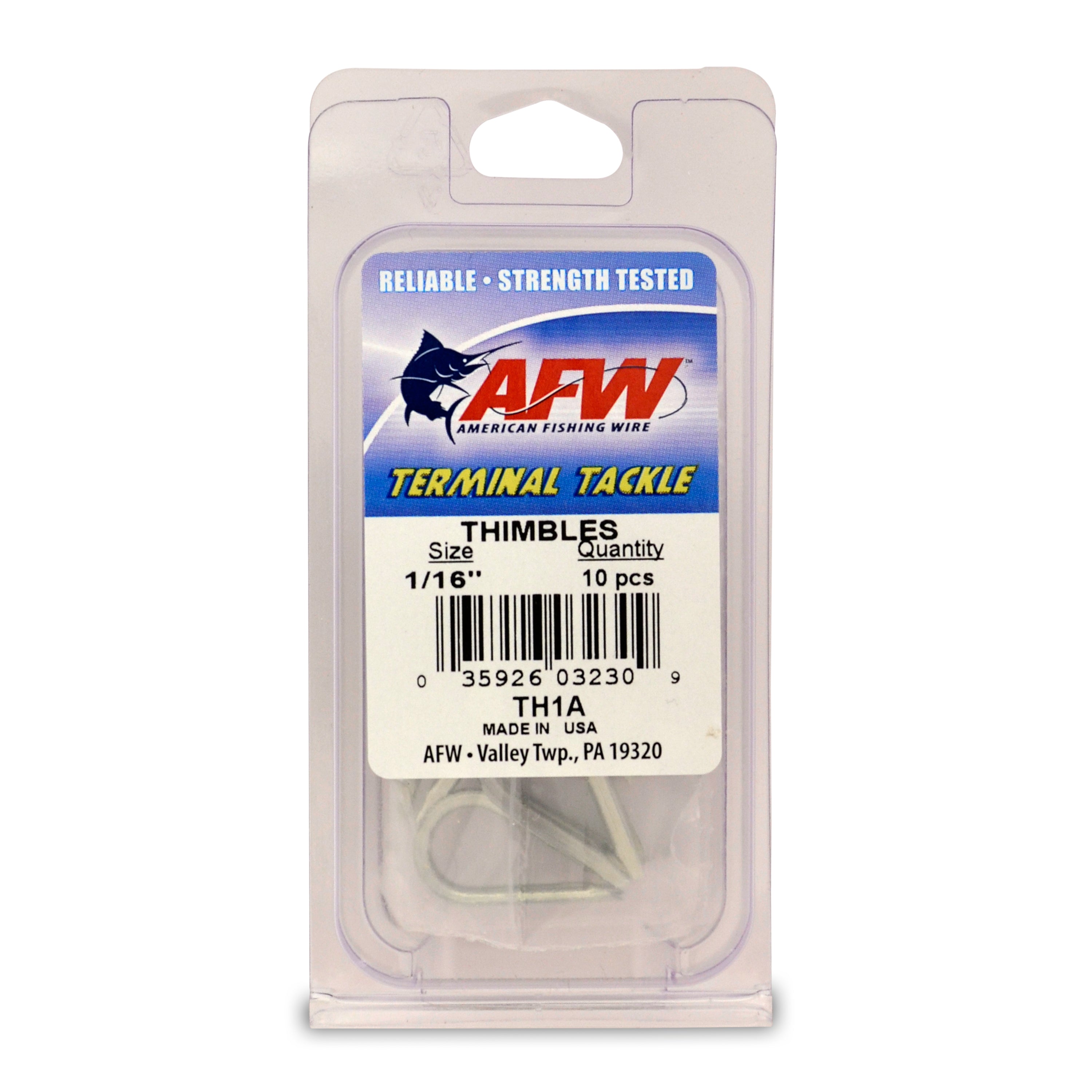 XXB American Fishing Wire Teardrop Stainless Steel Thimbles – OmcGear