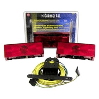 Peterson V547 Red Rectangular Over 80" Low-Profile Submersible Rear Trailer Light Kit