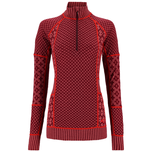 Kari Traa Smekker Half Zip Baselayer - 100% Merino Wool