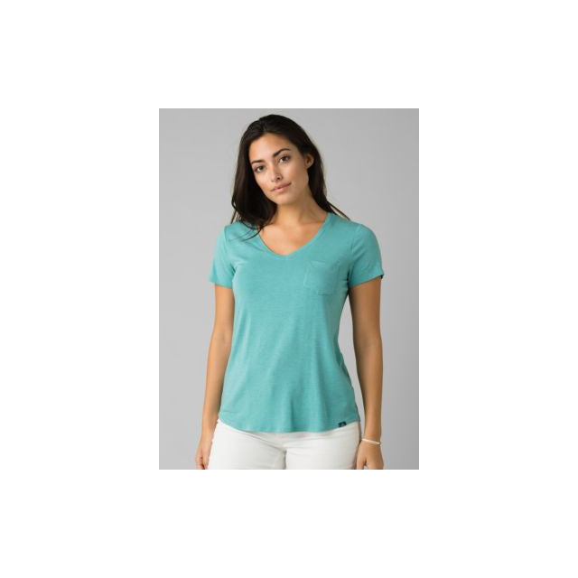 Prana Women's Foundation Short Sleeve Vneck
