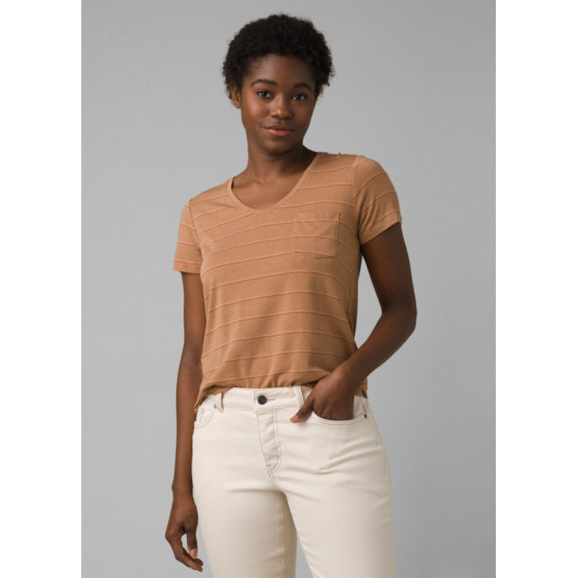 Prana Women's Foundation Short Sleeve Vneck