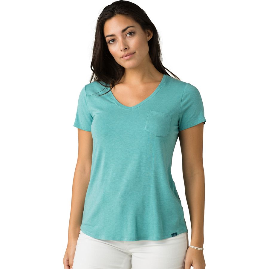 Prana Women's Foundation Short Sleeve Vneck - Ascent Outdoors LLC