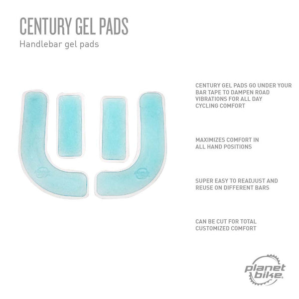 Planet Bike Century Gel Pads for Handle bar wrap : 4 Pads