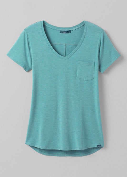 Prana Women's Foundation Short Sleeve Vneck - Ascent Outdoors LLC